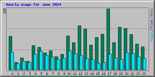 Hourly usage for June 2024